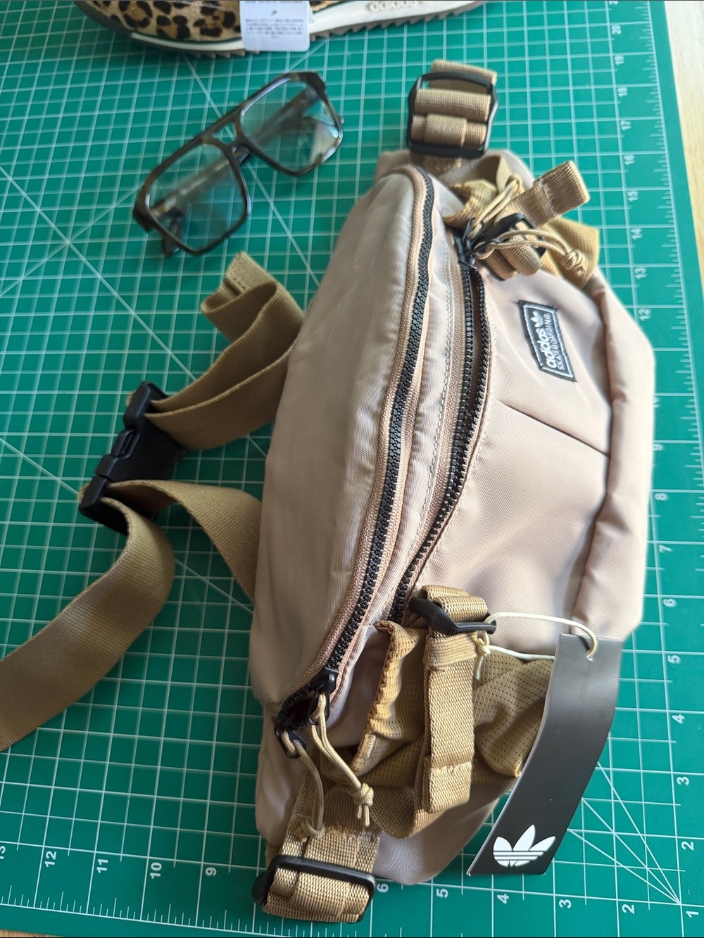 adidas Originals Tan Beige Waist Belt Bag